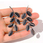 Women's Leaf Branch Drop Earrings