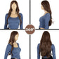 Women's Long Wavy Wig with Bangs