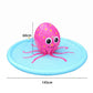 Kids Octopus Splash Pad Sprinkler Mat with Inflatable Center