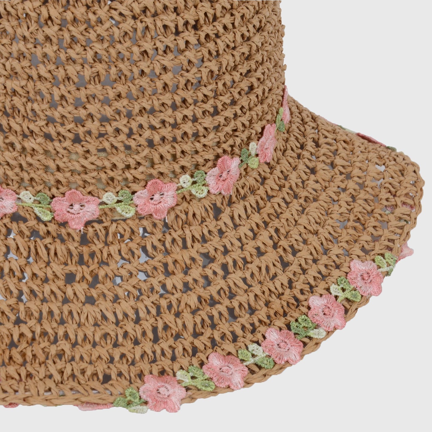 Women's Flower Embellishments Sun Hats Charming Crocheted Straw