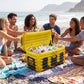 Inflatable Treasure Chest Cooler with Lid for Parties