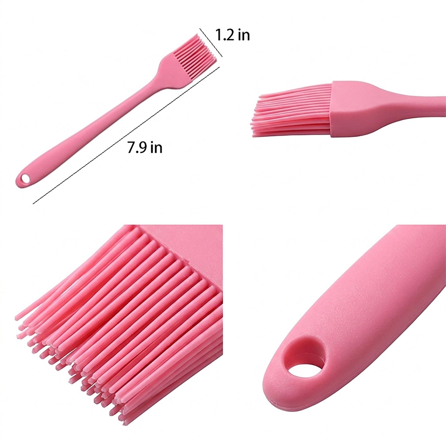 3-Piece Silicone Basting Brush Set, Flexible and Durable Kitchen Tools for Cooking and Baking