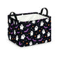 Halloween Fabric Storage Basket Foldable Organizer Bin with Handles