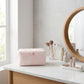 Knit Makeup Bag Large Capacity Cosmetic Pouch Travel Toiletry Organizer