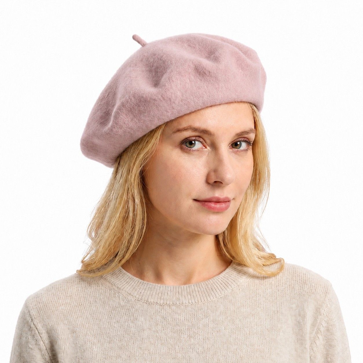 Wool Beret Hat Classic French Painter Cap Soft Felt Everyday Style