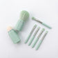 8-Piece Makeup Brush and Sponge Set with Retractable Face Brushes and Travel Storage Case