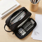 Large Capacity Pencil Case Double Layer Zipper Pencil Pouch with Handle