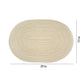 4 Piece Oval Braided Placemats Woven Heat Resistant Dining Table Mats Washable Kitchen Place Mats