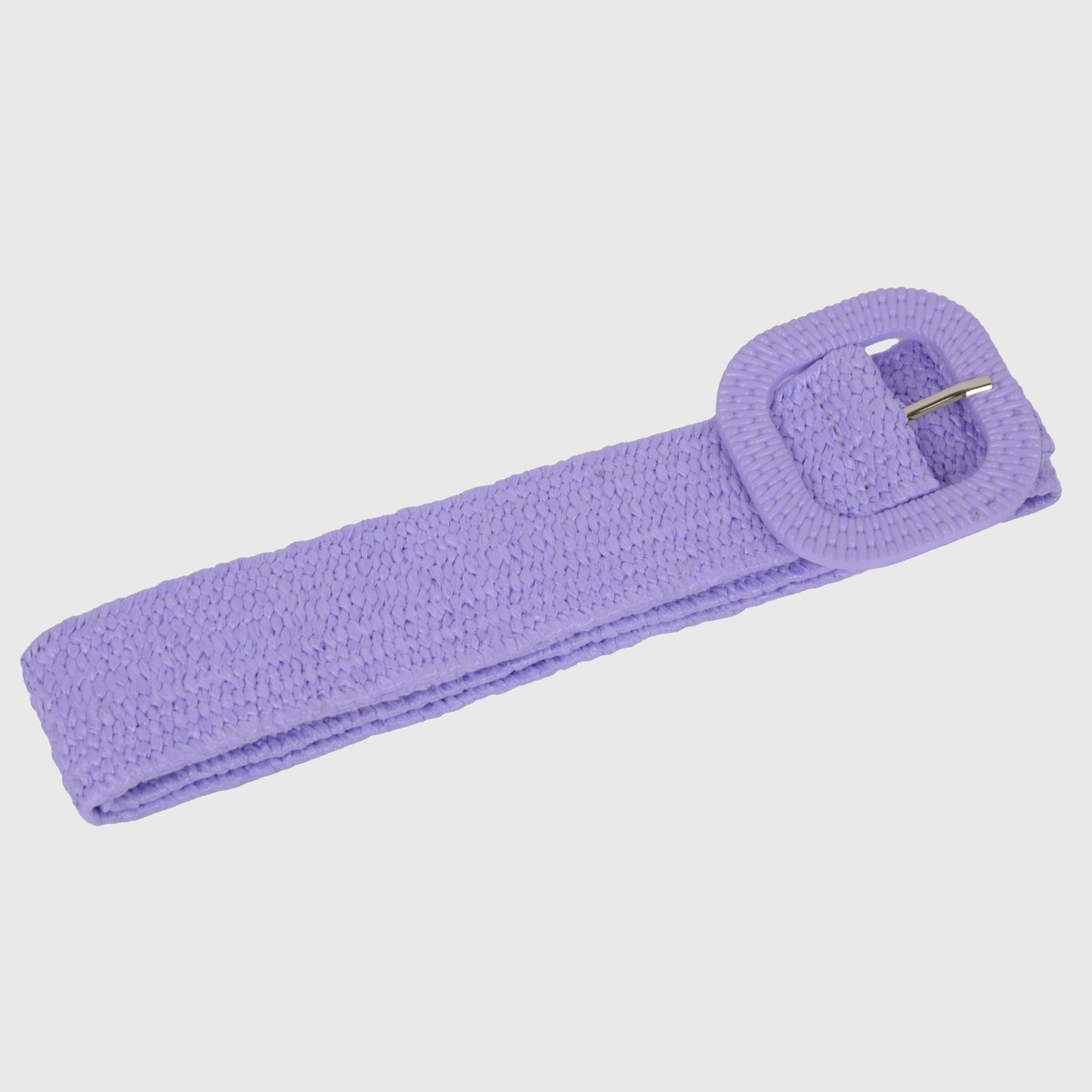 Elegant Straw Belt with Matching Woven Buckle