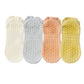 4-Pack Mesh Top Non-Slip Yoga Socks with Full Sole Grips and Breathable Lightweight Fabric