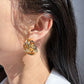 Women's Multi-Circle Statement Earrings with 925 Silver Needles