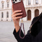 Beaded Wrist Strap with Clasps for Phones and Bags