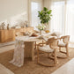 Sheer Floral Embroidered Table Runner 29.5x70.9in