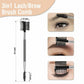Eyelash Curler and Brow Grooming Tool Set with Replacement Pads and Precision Makeup Brushes