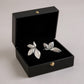 Women's Sculpted Leaf Drop Earrings with Polished Layered Petal Design and Bold Modern Silhouette for Statement Style