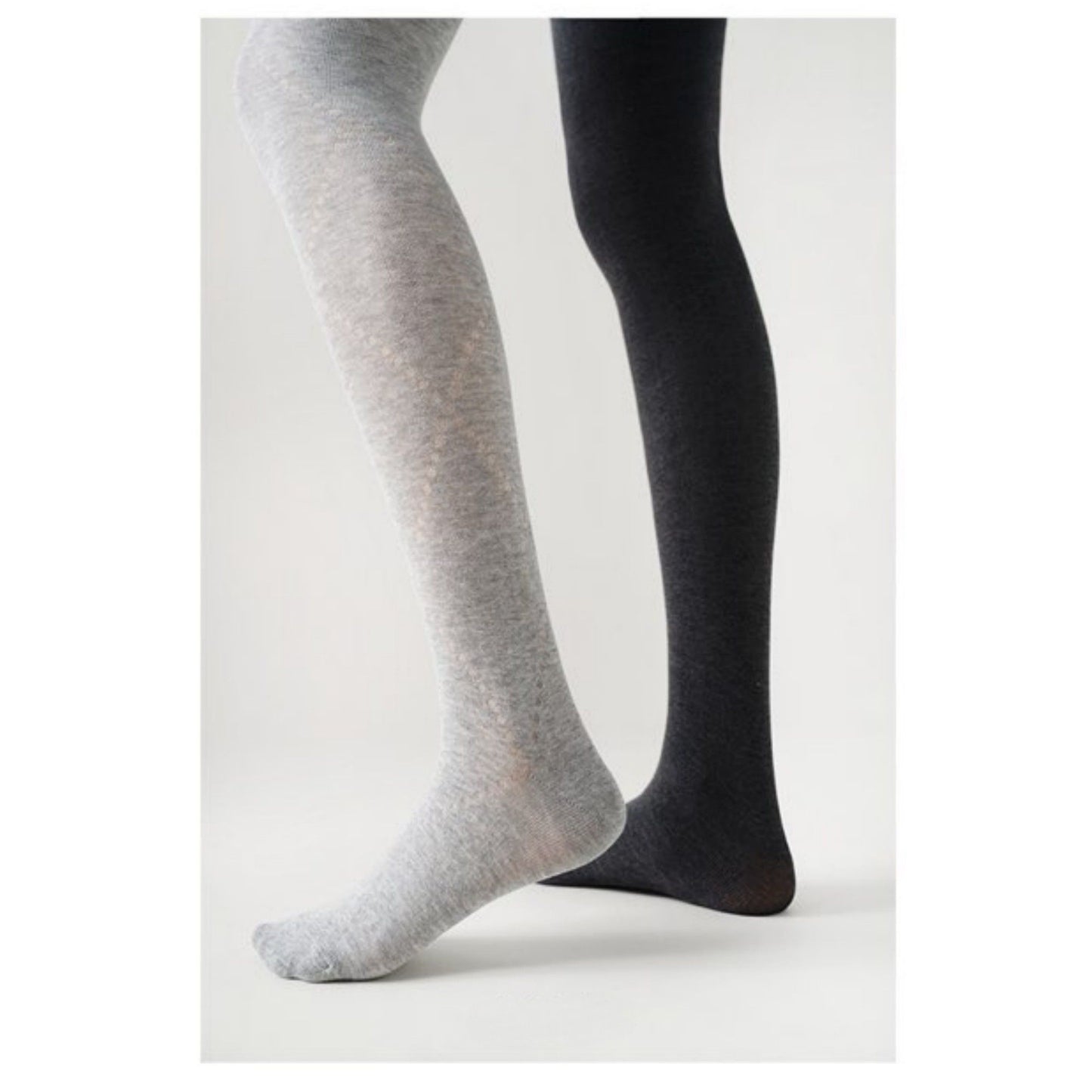 Diamond Pattern Knit Tights with Stretch Fit Suitable Height 5'1-5'8