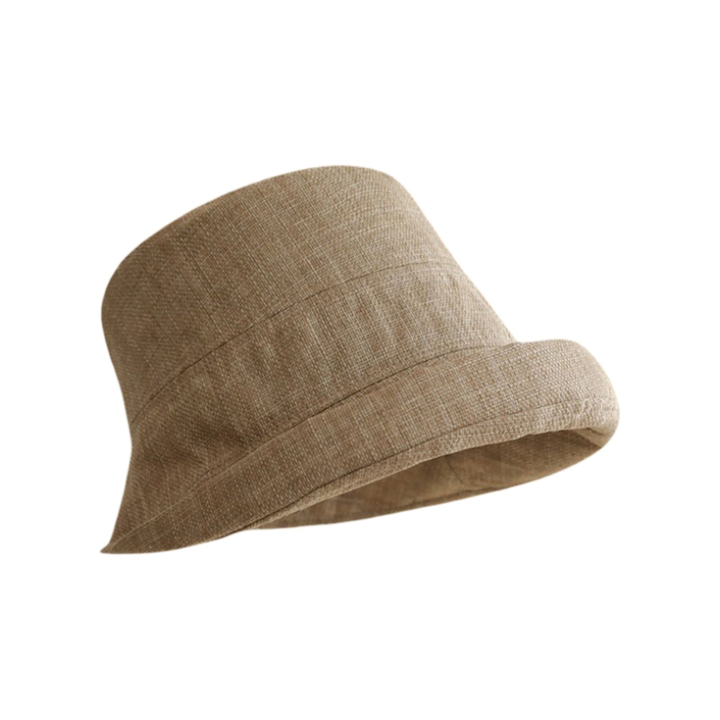 Solid Bucket Hat with Small Brim