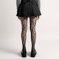 2pcs Women's Floral Lace Pattern Tights with Sheer Mesh Texture and Stretch Fit