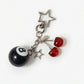 Dice Charm Keychain with Multi Dice Pendant Set Game Theme Bag Charm Key Ring Accessory