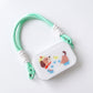 Dachshund Graphic Clear Phone Case Design with Cord Strap Compatible with all iPhone 14 and later models