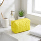 Floral Quilted Makeup Bag Large Capacity Cosmetic Toiletry Travel Pouch with Handle