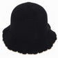 Women's Woven Floppy Bucket Hat with Scalloped Brim Edge Detail
