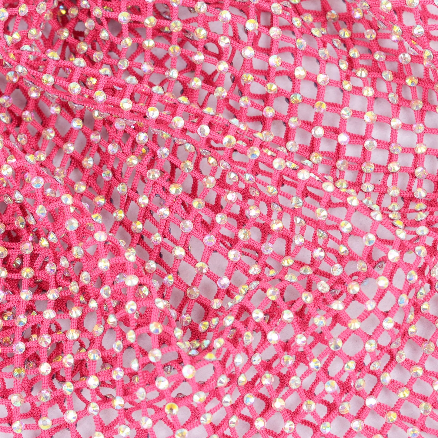 Rhinestone Mesh Head Wrap Sparkle Tie Back Hair Scarf