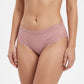 2 Pack Ribbed Floral Lace Hipster Underwear