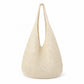 Crochet Tote Bag Red Open Knit Shoulder Bag Large Capacity Hobo Purse