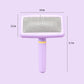 Pet Slicker Brush for Dogs and Cats with Comfortable Handle and Fine Bristles Grooming Tool