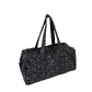 Quilted Cotton Duffel Bag with Floral Print and Double Handle Design