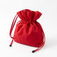 Drawstring Bucket Bag with Double Top Handles and Ruched Opening 11x9x4.5in