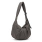 Oversized Crescent Sling Bag with Wide Adjustable Strap and Top Zipper 17.5x10x6.5in