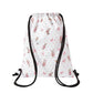Printed Drawstring Backpack for Women, Large Capacity Lightweight Everyday Bag