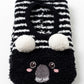 Fuzzy Bear Slipper Socks 2 Pair US 5-10.5