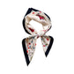 Pure Cotton Butterfly Floral Print Square Scarf Lightweight Fashion Neck Hair Scarf 25.5¡Á25.5 Inches