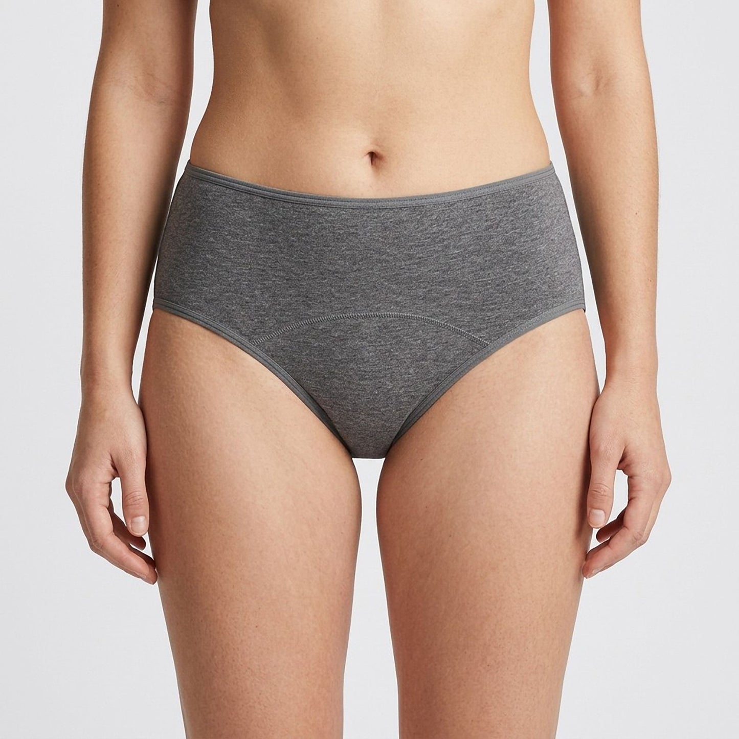 3 Pack Solid Color Brief Underwear with Wide Waistband