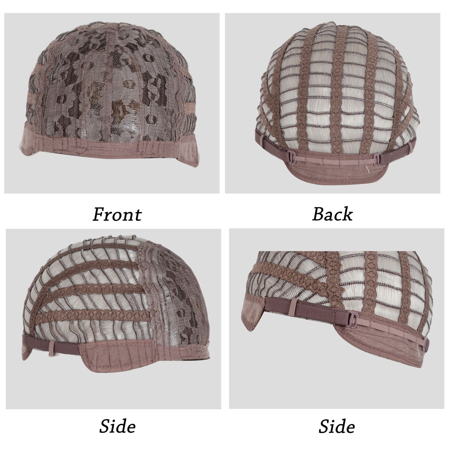 Long Straight Wig with Bangs Heat-Resistant Synthetic Hair Adjustable Cap