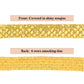Sewing Sequin Trim 1.2 Inch 6 Row, 25 Yards Glitter Sequin Strip Ribbon Metallic Stretch Bling Fabric DIY Craft Decoration