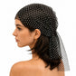 Rhinestone Mesh Head Wrap Sparkle Tie Back Hair Scarf