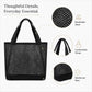 Large Mesh Tote Bag with Comfortable Shoulder Straps