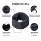 Adjustable Dog Ear Cover Head Wrap with Drawstring for Grooming, Noise Coverage and Cold Weather