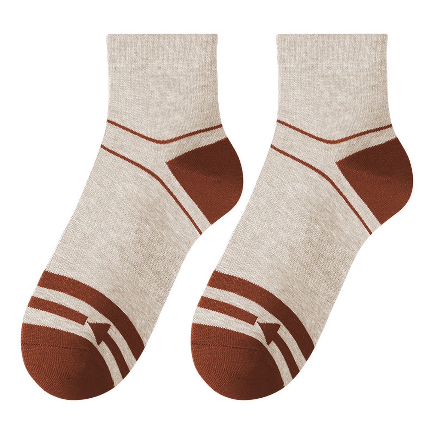 Men's 6pk Striped Ankle Socks