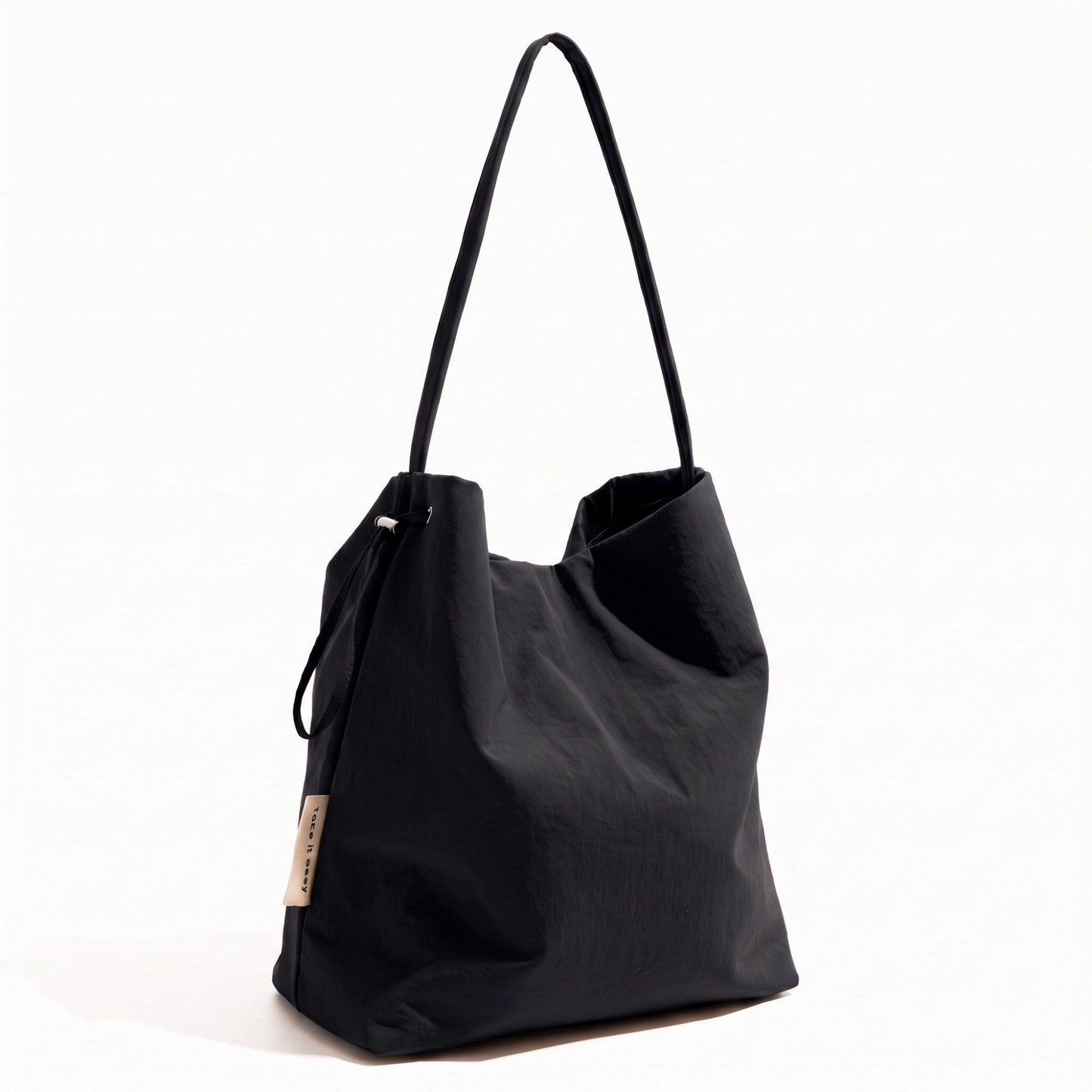 Lightweight Nylon Shoulder Tote Bag Large Capacity Casual Carryall