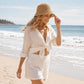 Summer Bucket Hat - Lightweight Woven Straw Sun Hat for Beach and Vacation