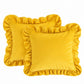 Velvet Ruffle Decorative Throw Pillow Cover Set of 2