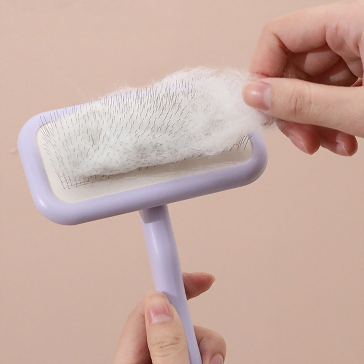 Pet Slicker Brush for Dogs and Cats with Comfortable Handle and Metal Bristles Grooming Tool