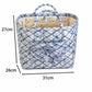 Quilted Plaid Storage Caddy with Handles for Dorm Bathroom Vanity and Laundry Room