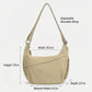 Nylon Crossbody Bag with Adjustable Strap Lightweight Shoulder Sling Bag with Zip Pockets