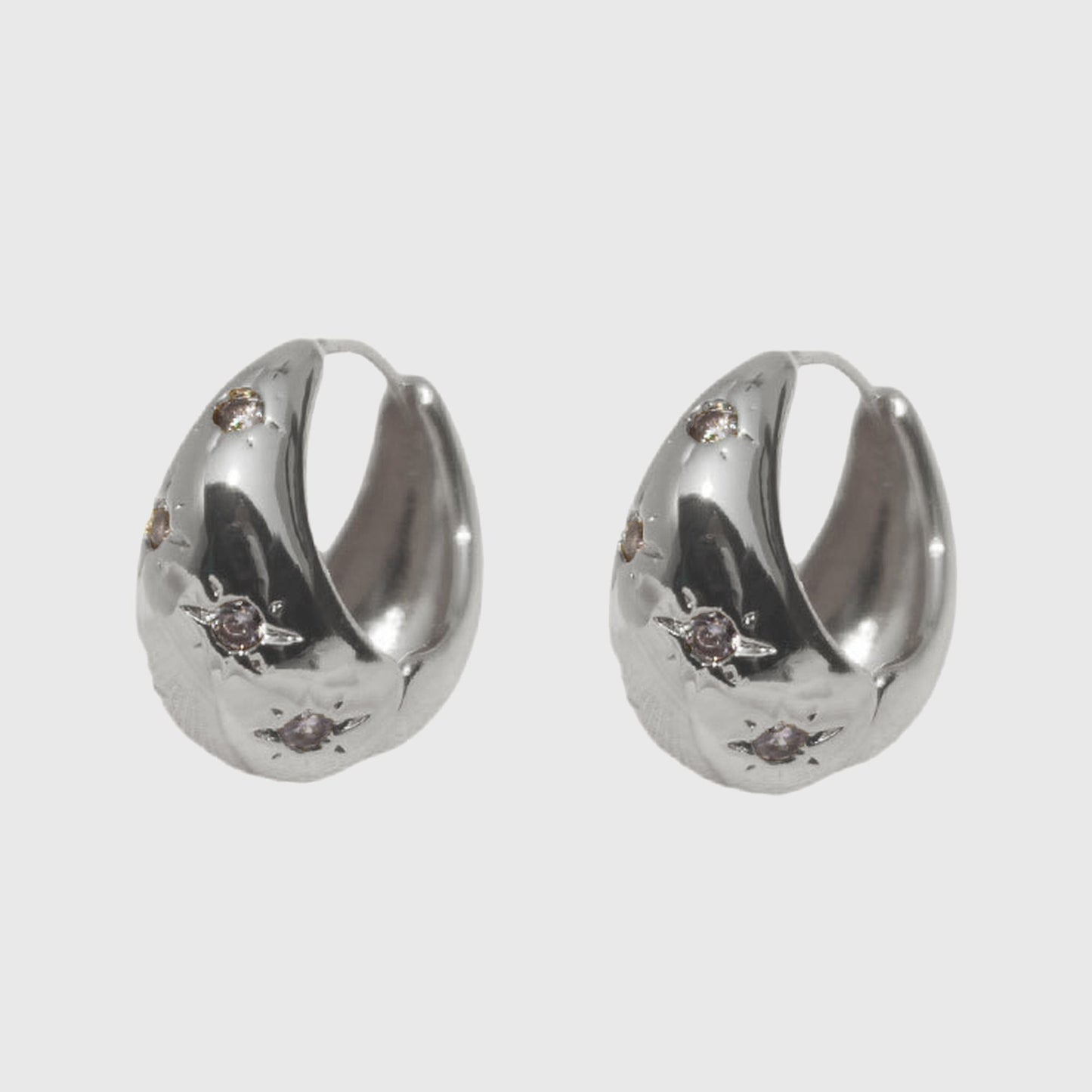 Women's Celestial Crystal Hoop Earrings